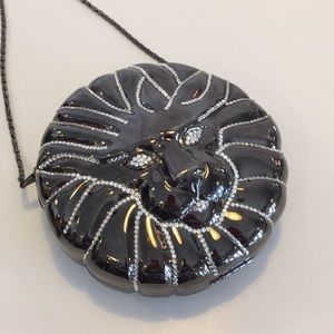 Vintage Lions Head Hard Shelled Crossbody Bag